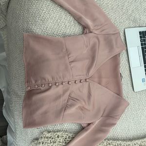 Abercrombie long sleeve silk shirt